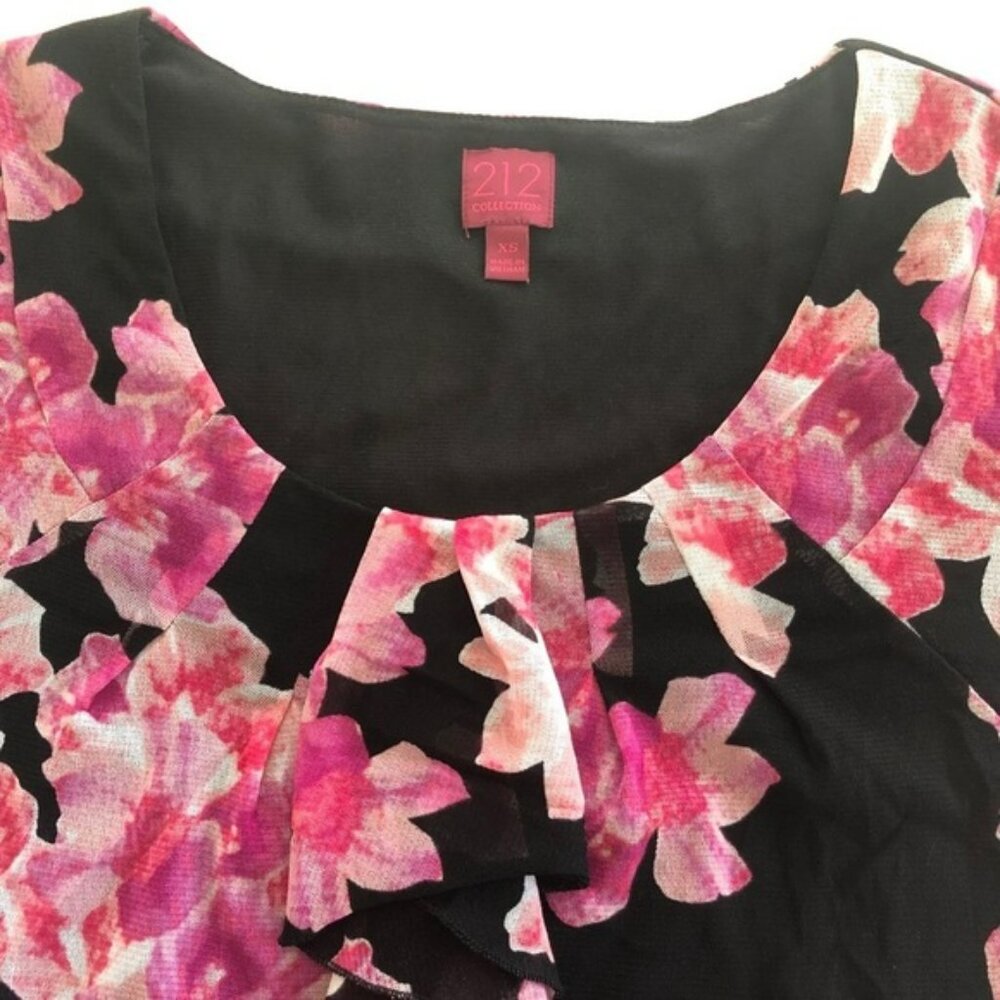 212 Collection Pink Floral Casual Dress Top - Picture 5 of 14